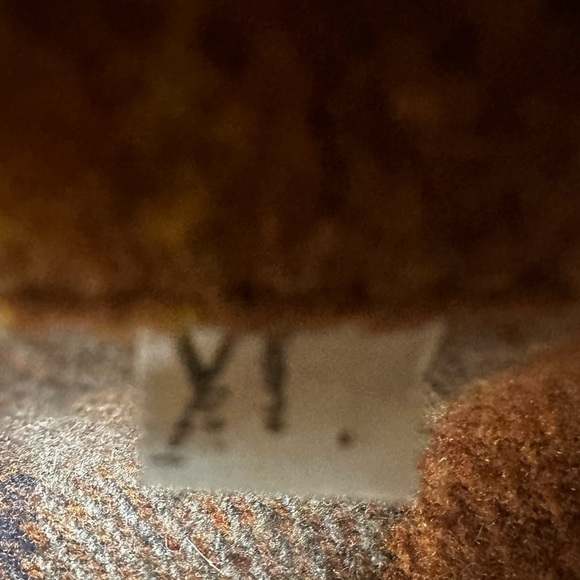 Women’s XL Flannel Plaid Button Down Shirt Long Sleeve Shacket Coat Jacket - Picture 7 of 9